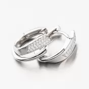 Strieborné kruhy so zirkónmi PKL-2192