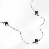 Strieborný náhrdelník so štvorlístkovým ďatelinou PKL-5027