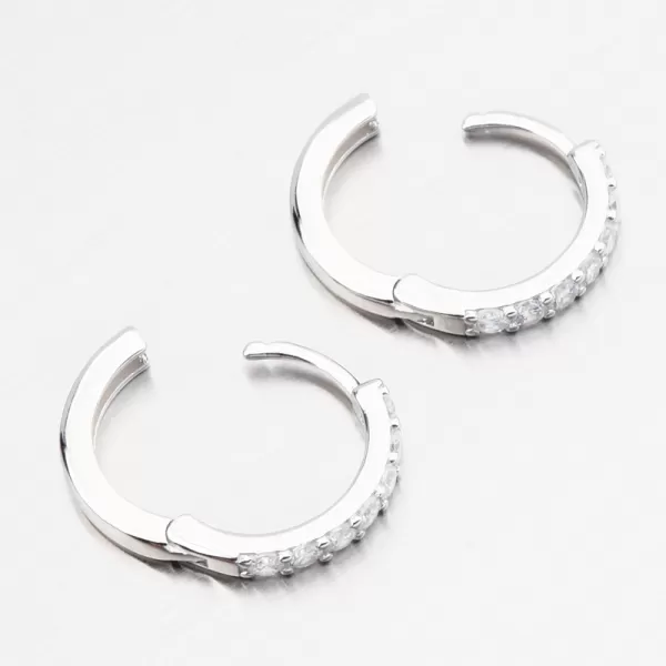 Strieborné kruhy so zirkónmi PKL-2277