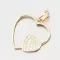 Zlatý prívesok srdiečko so zirkónmi 13R-420