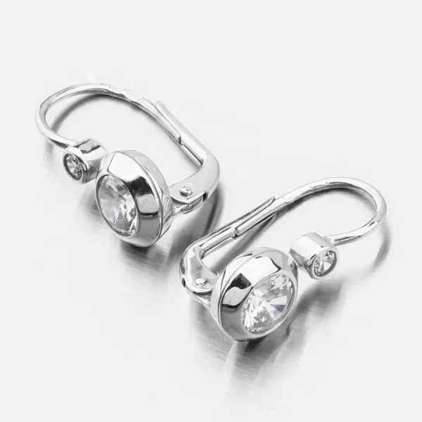 Náušnice v bielom zlate 688P-120076