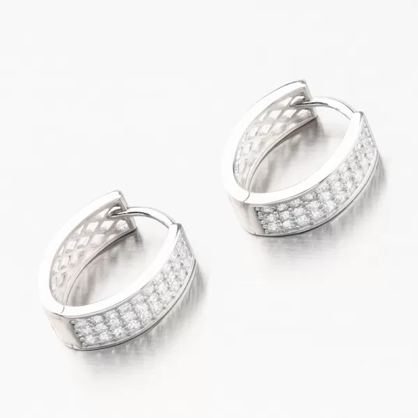 Strieborné kruhy so zirkónmi PKL-2199
