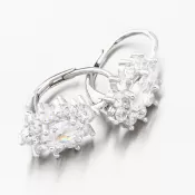 Strieborné náušnice so zirkónmi PKL-2201