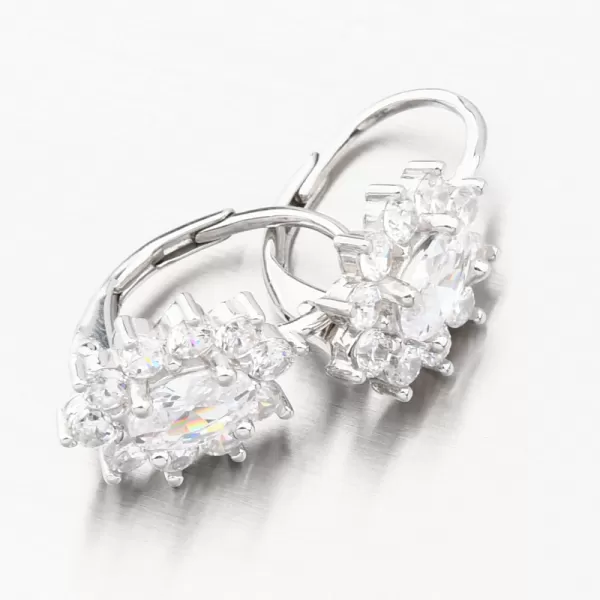 Strieborné náušnice so zirkónmi PKL-2201