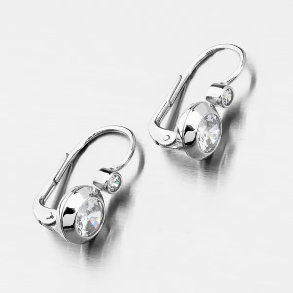 Náušnice v bielom zlate 688P-120076