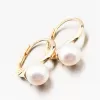 Zlaté náušnice s perlou 663P-120001