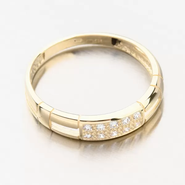 Zlatý prsteň so zirkónmi DZ2033ZL-ZIR
