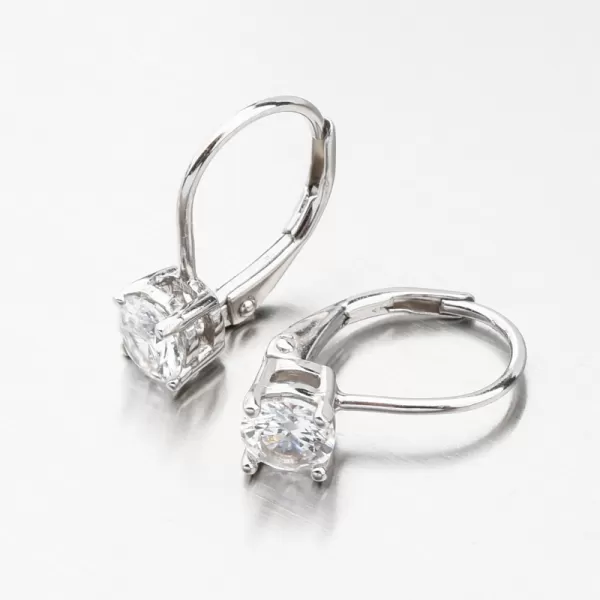 Strieborné náušnice so zirkónom