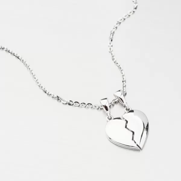 Zlatý prívesok rozpolená srdce GCA13-019