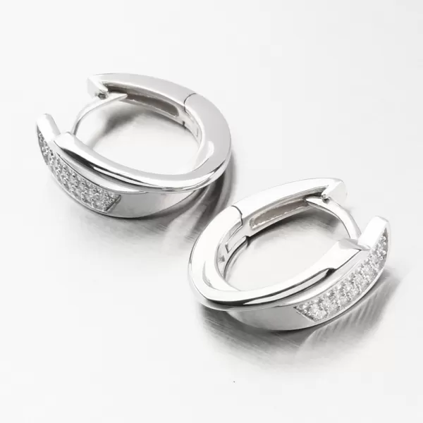 Strieborné kruhy so zirkónmi PKL-2192