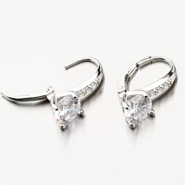 Strieborné náušnice so zirkónmi PKL-2153