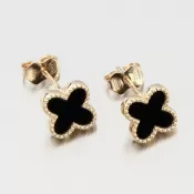 Zlaté náušnice Štyri listové ďateliny 12R-747