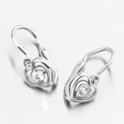 Zlaté náušnice so zirkónmi 52DN-2752BB