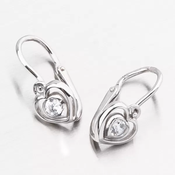 Zlaté náušnice so zirkónmi 52DN-2752BB