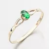 Zlatý prsteň s Emerald 681p-110046-006