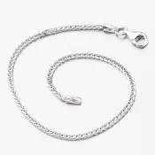 Strieborný náramok Fox líši chvost s rhodiovaním CHRS-45-035-3T-QD/C