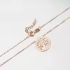 Náhrdelník z ružového zlata strom života so zirkónmi 55GZ-5021-CV