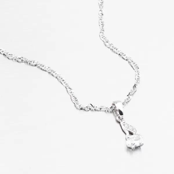 Zlatý prívesok so zirkónmi 43-22058