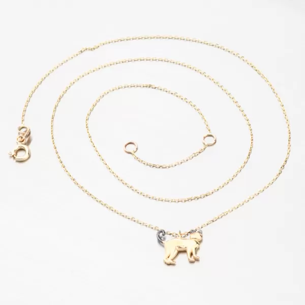 Zlatý náhrdelník s mačkou GCA15-001