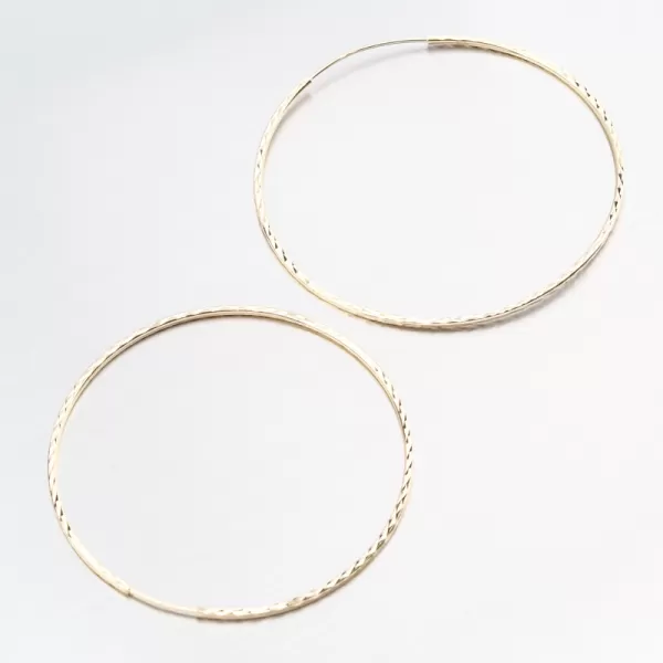 Zlaté kruhy 55 mm 12r-744