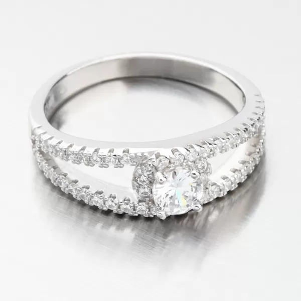 Dva strieborné prstene so zirkónmi GST-11515