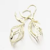 Čalúnené strieborné náušnice PKL-2281