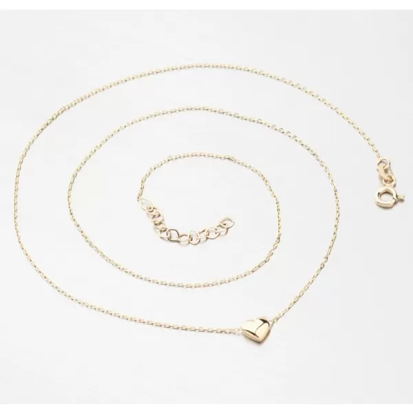 Zlatý náhrdelník so srdcom GCA15-007