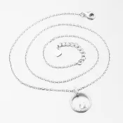 Strieborný náhrdelník so zirkónmi PKL-5022