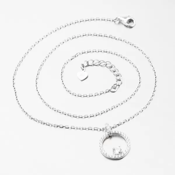 Strieborný náhrdelník so zirkónmi PKL-5022