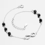 Strieborný náramok s nekonečnými loptičkami PKL-4042