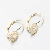 Zlaté náušnice so zirkónmi 42-32775