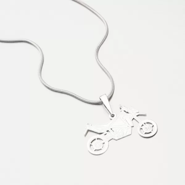 Strieborný prívesok motorka PAMŠ-130194-Ag