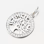 Prívesok z bieleho zlata strom života 53GZZ-5031-B