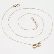 Zlatý náhrdelník nekonečno GCA15-008