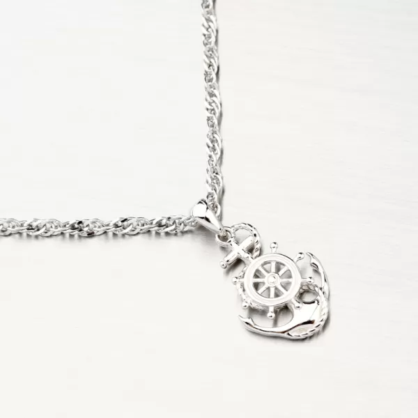 Strieborný prívesok kotva kormidlo PKL-3124