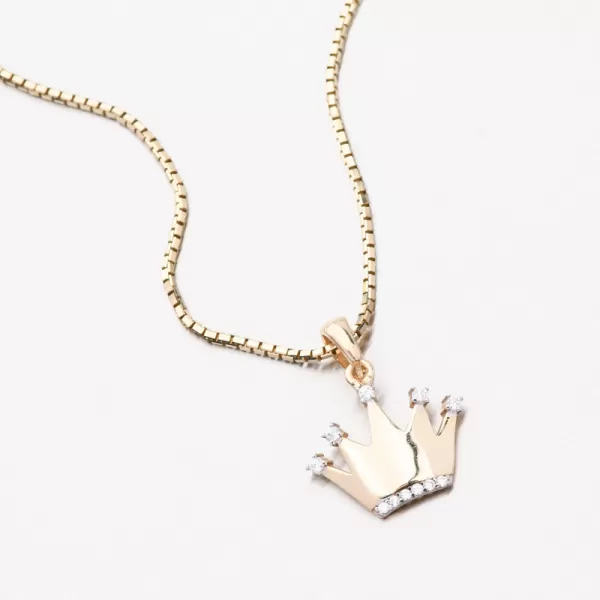 Zlatá koruna so zirkónmi 43-22390