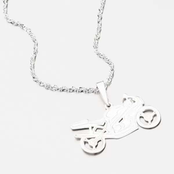 Strieborný prívesok motorka PAMŠ-130033-Ag