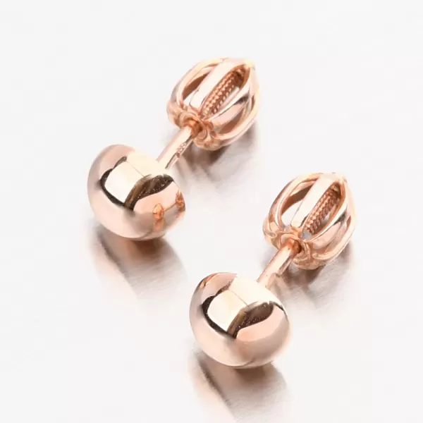 Náušnice ružového zlata ružového DZ5006CV