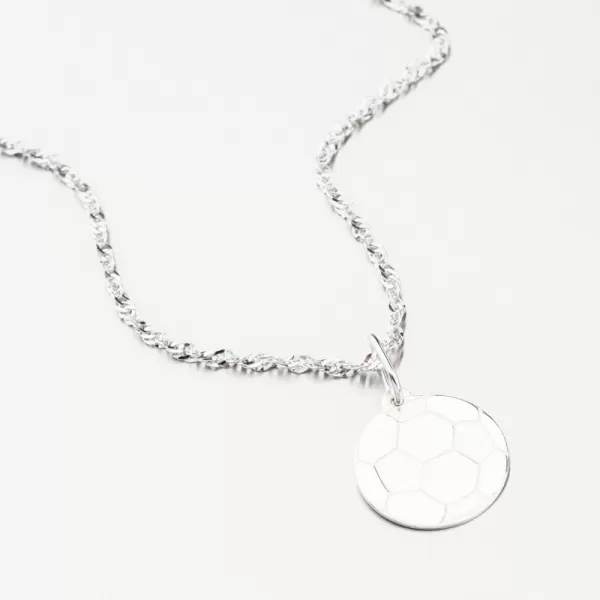 Strieborný prívesok futbalová lopta PAMŠ-130036-Ag