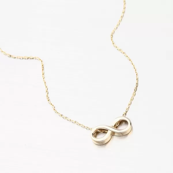 Zlatý náhrdelník nekonečno GCA15-008
