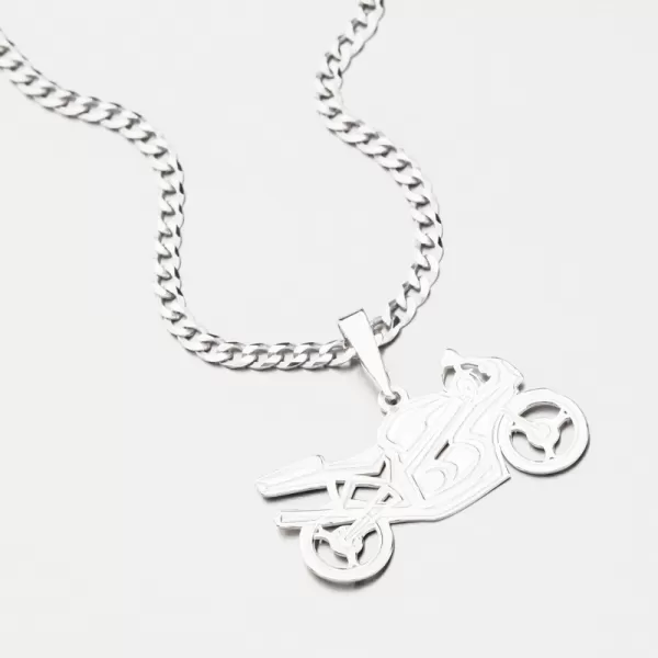 Strieborný prívesok motorka PAMŠ-130033-Ag