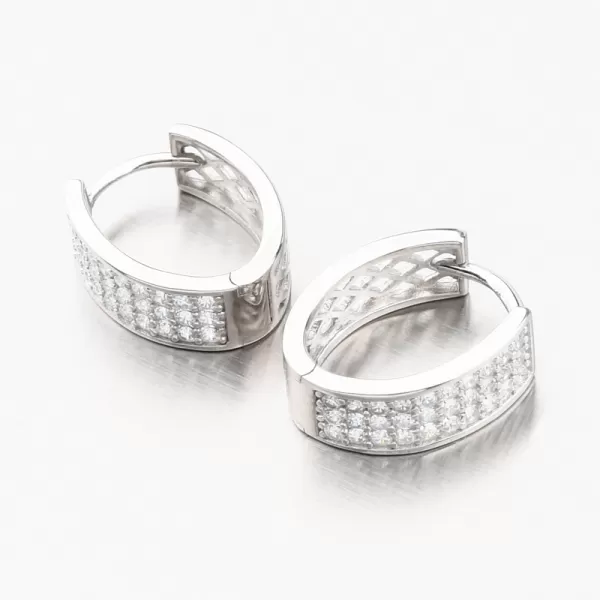 Strieborné kruhy so zirkónmi PKL-2199