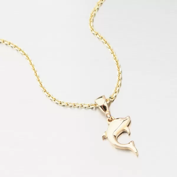 Zlatý prívesok delfín GCA13-012