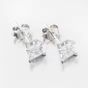 Strieborné náušnice kôstky so zirkónom UPST-122554