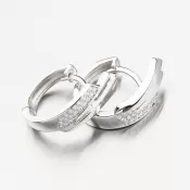 Strieborné kruhy so zirkónmi PKL-2189