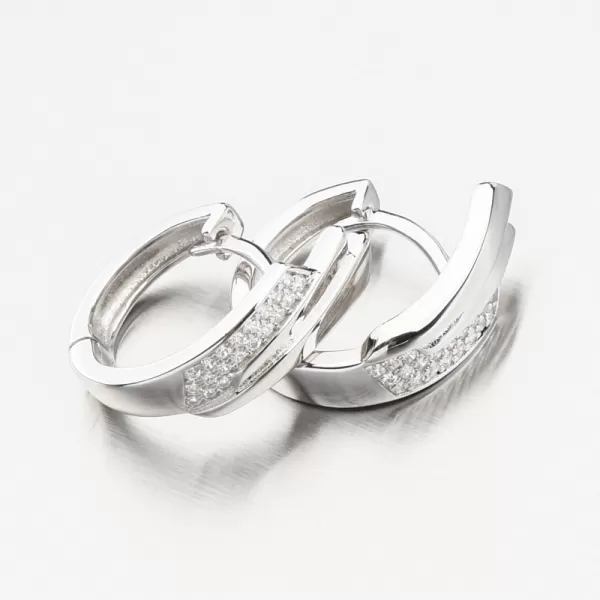 Strieborné kruhy so zirkónmi PKL-2189