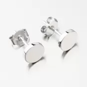 Strieborné náušnice kôstky UPST-121956-Rh