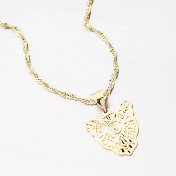 Zlatý prívesok hlava tigra PKL23-006