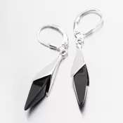 Strieborné náušnice s Onyx PKL-2272