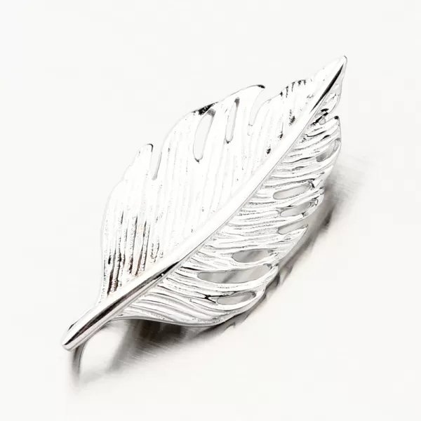 Strieborná brošňa list PKL-6013